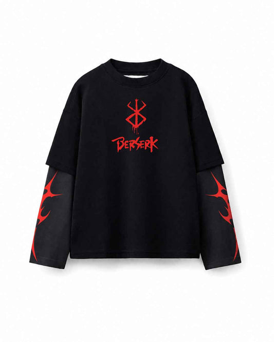 Berserk Guts Layered Long Sleeve Tee