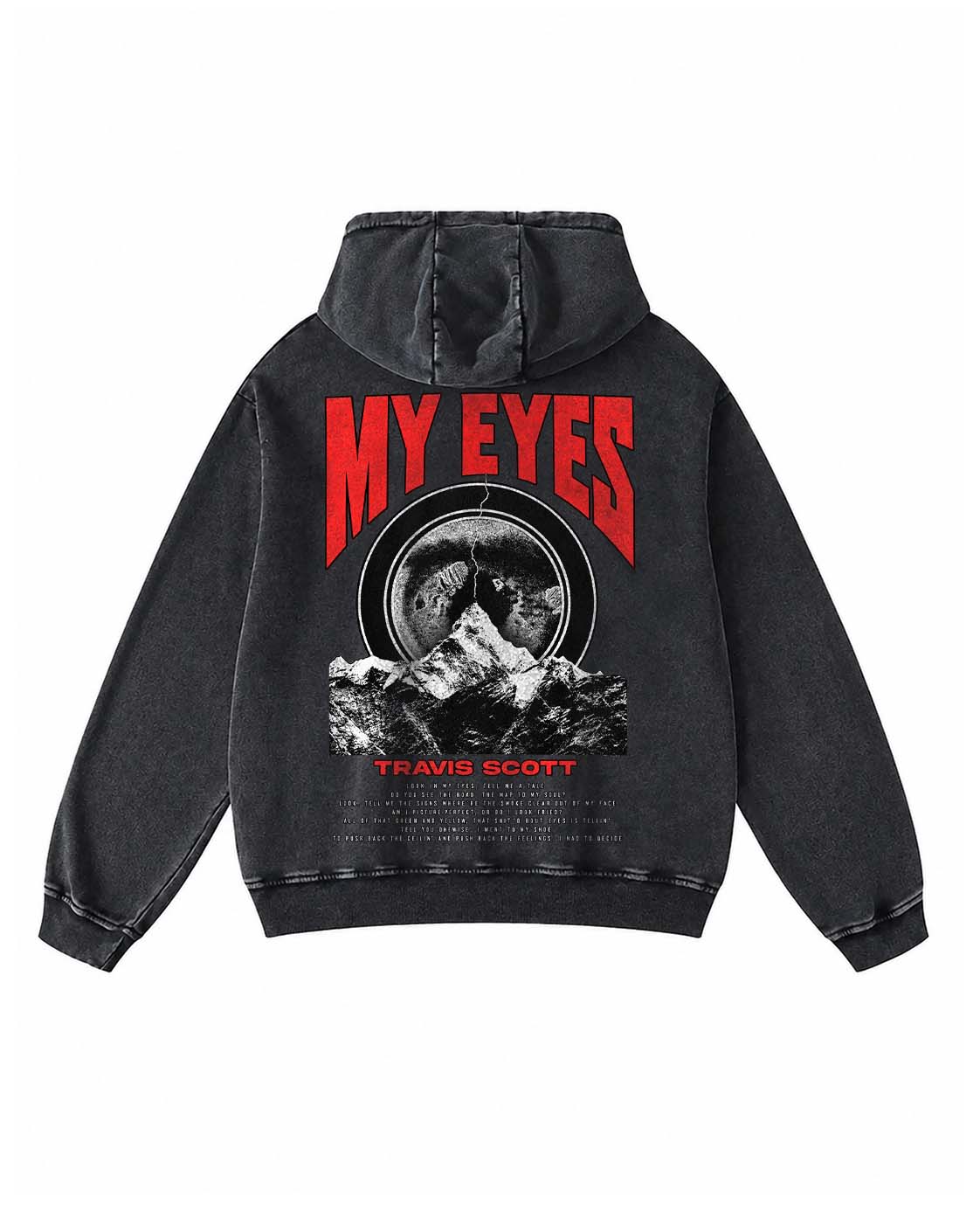Travis Scott "My Eyes" Vintage Black Hoodie