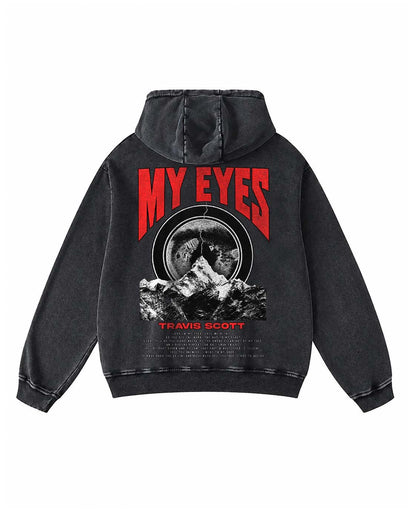 Travis Scott "My Eyes" Vintage Black Hoodie