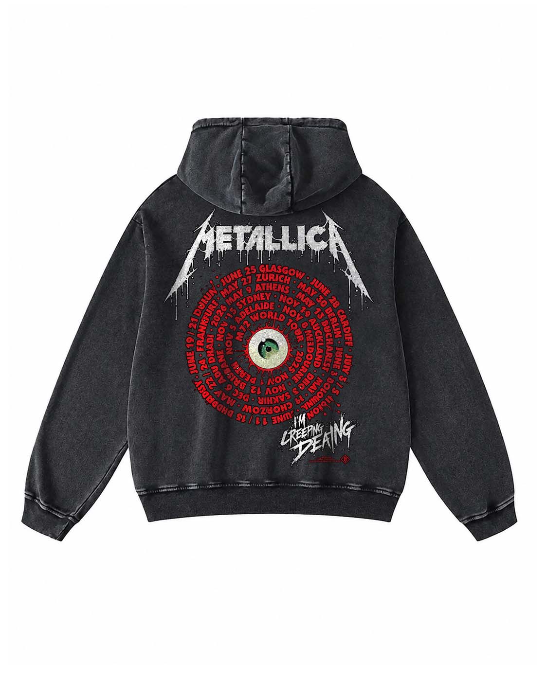 Metallica "Creeping Death" Vintage Hoodie