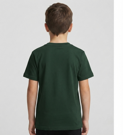 Boys' Crew Neck T-Shirt – Bottle Green product detail | ZEYRAVO